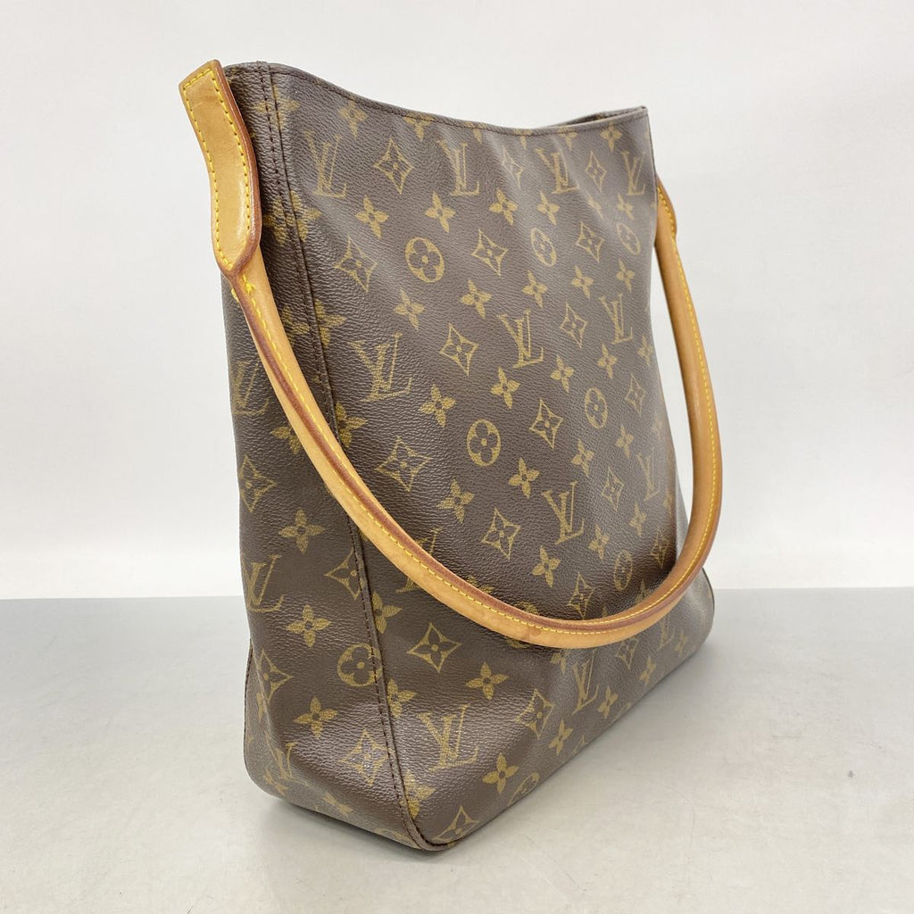 Louis Vuitton Shoulder Bag Monogram Looping GM Brown — view 2