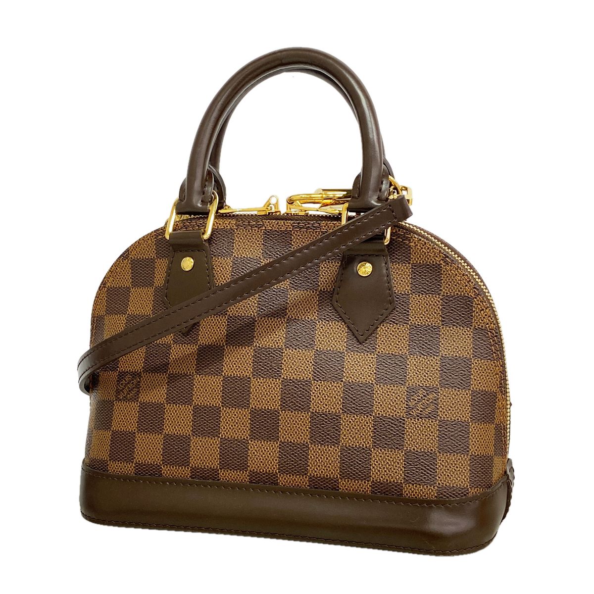 Louis Vuitton Handbag Damier Alma BB Ebene 2-Way Bag