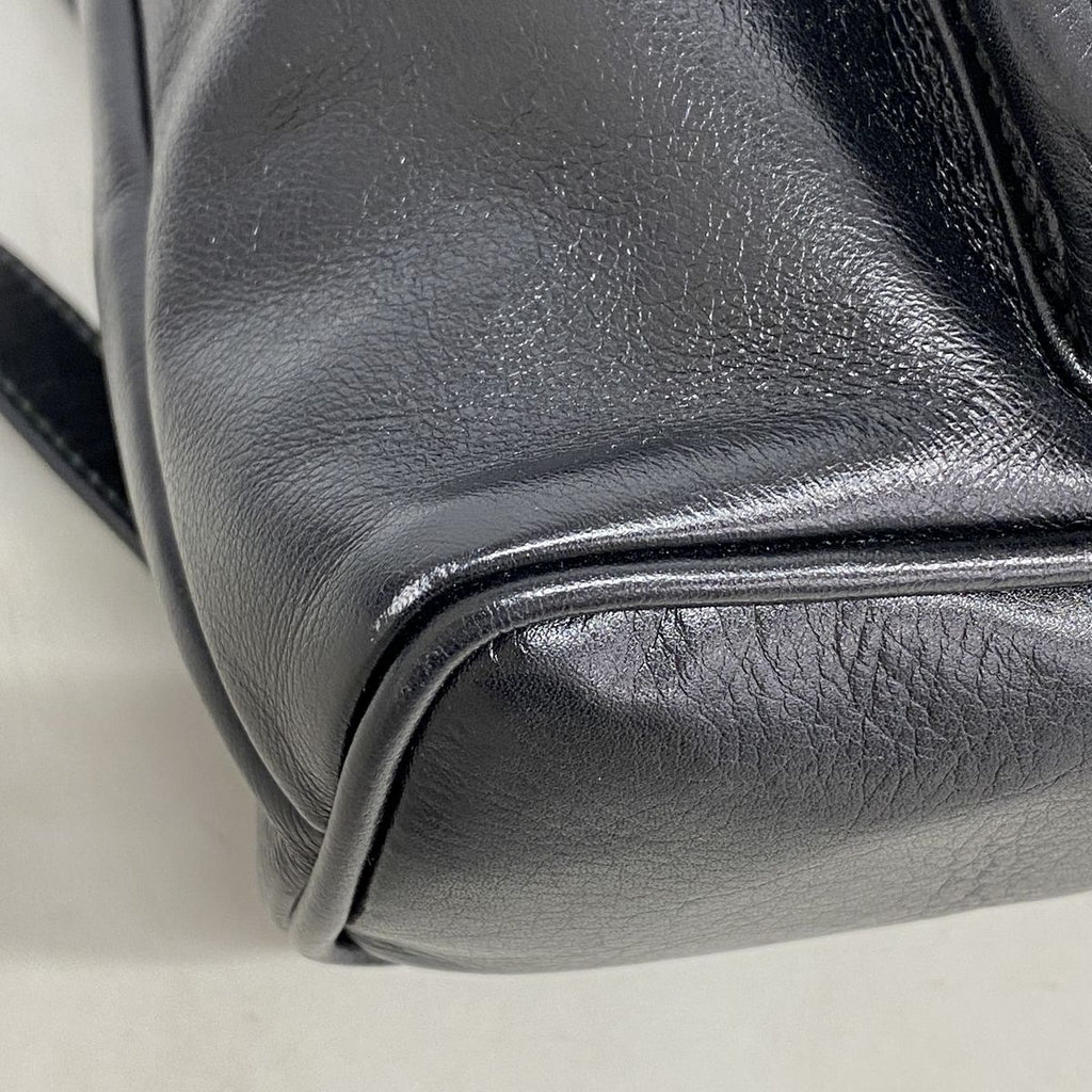 Gucci Backpack Bamboo Leather Black Gold — view 6