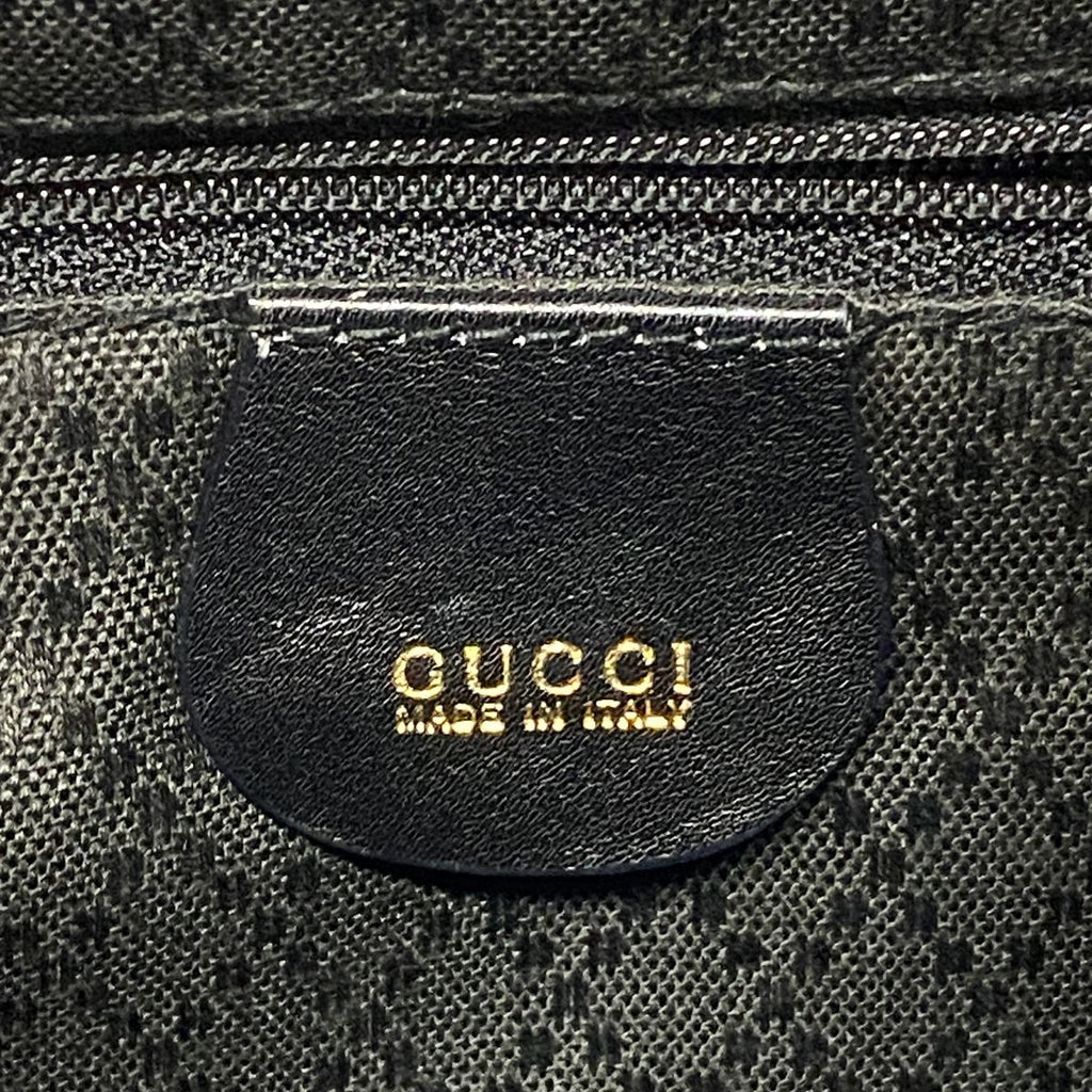 Gucci Backpack Bamboo Leather Black Gold — view 5