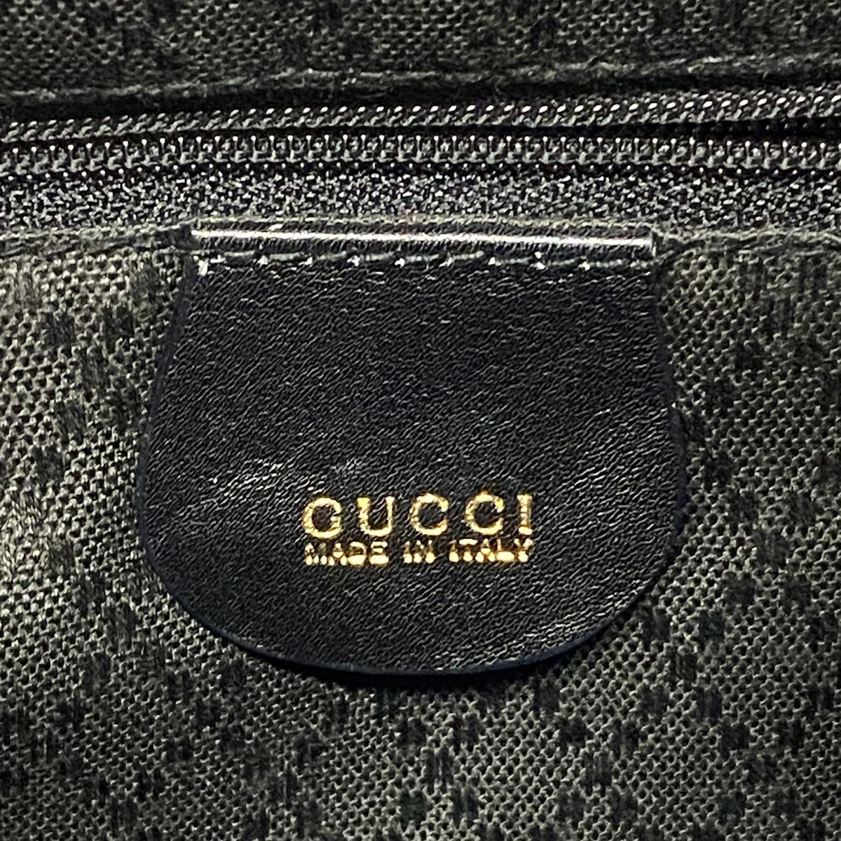 Gucci Backpack Bamboo Leather Black Gold — view 5