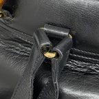 Gucci Backpack Bamboo Leather Black Gold — view 8
