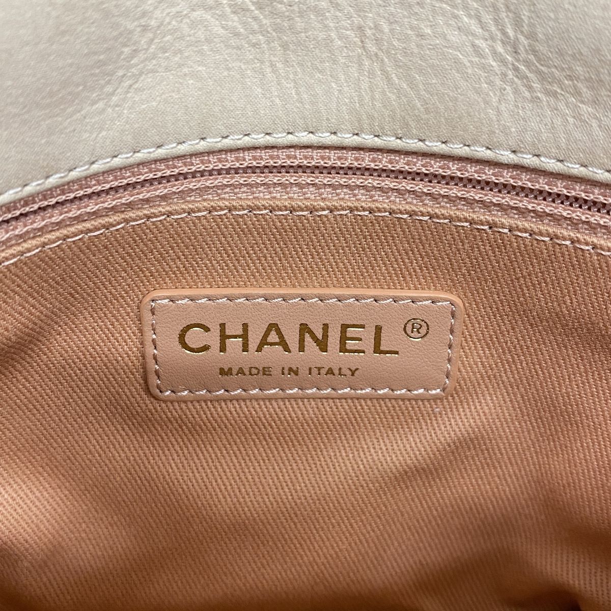 Chanel Shoulder Bag Wild Stitch Leather Pink Gold — view 5