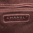 Chanel Chain Tote Bag V-stitch Patent Leather Black Silver — view 5