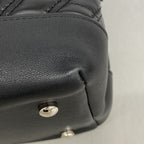 Chanel Chain Tote Bag V-stitch Patent Leather Black Silver — view 6