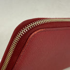 Prada Wallet Saffiano Leather Red Gold — view 6