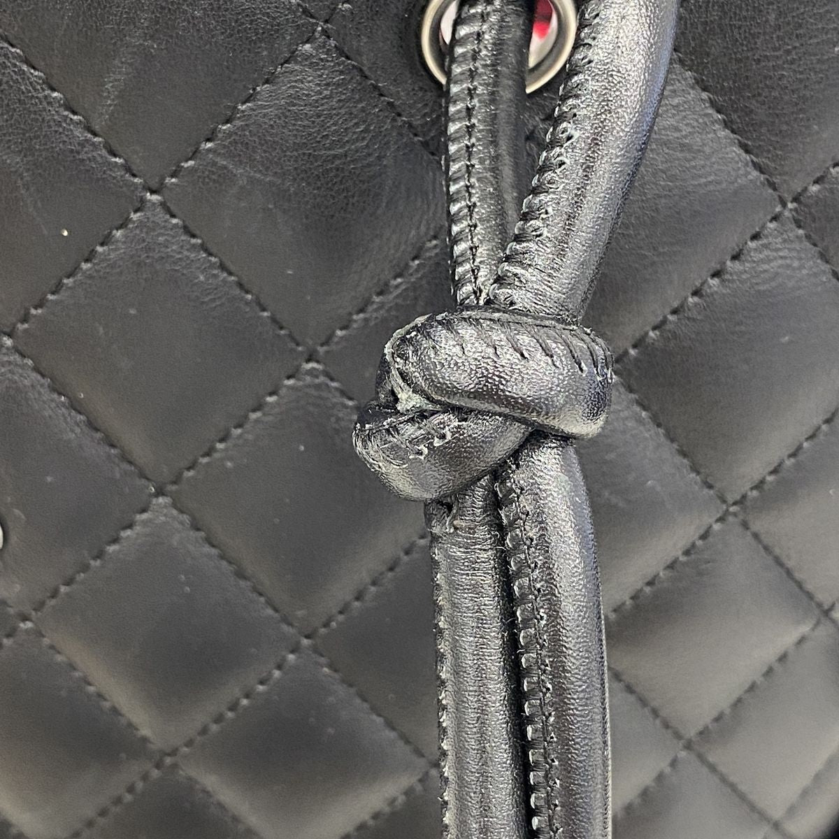 Chanel Tote Bag Cambon Leather Black Silver — view 8
