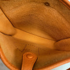 Hermes Shoulder Bag Evelyne TPM Taurillon Clemence Orange Minien Gold — view 4