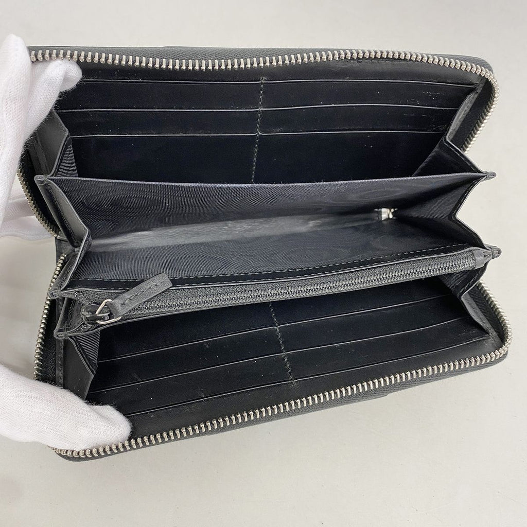 Gucci Wallet GG Supreme Brown Black Silver — view 3