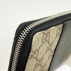 Gucci Wallet GG Supreme Brown Black Silver — view 5