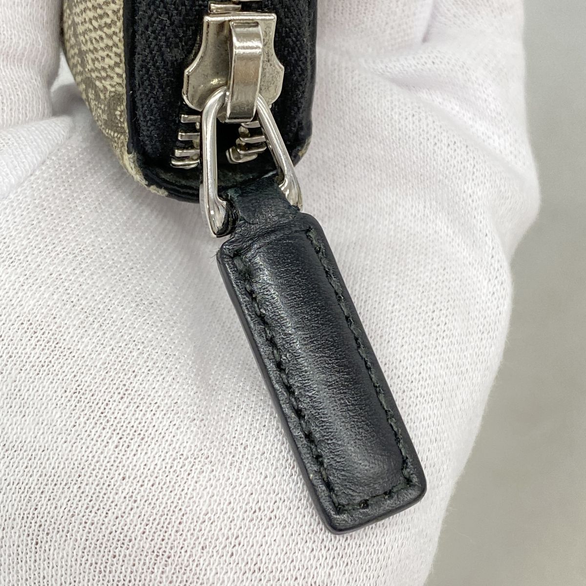 Gucci Wallet GG Supreme Brown Black Silver — view 7