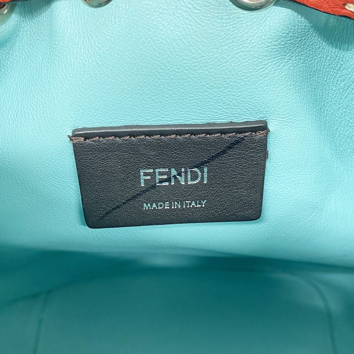 Fendi Handbag Montresor Mini Leather Red Silver 2-Way Bag — view 5