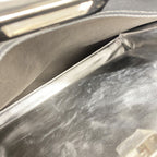 Fendi Handbag Peekaboo Leather Silver — view 4