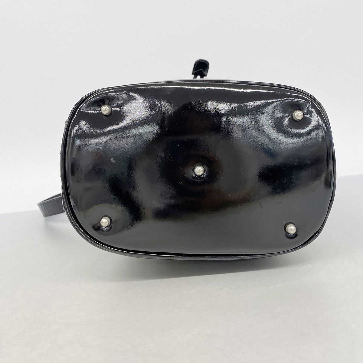 Gucci Handbag Bamboo Patent Black Silver — view 3