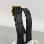 Gucci Shoulder Bag Ophidia Sherry Line Leather Black Gold — view 7