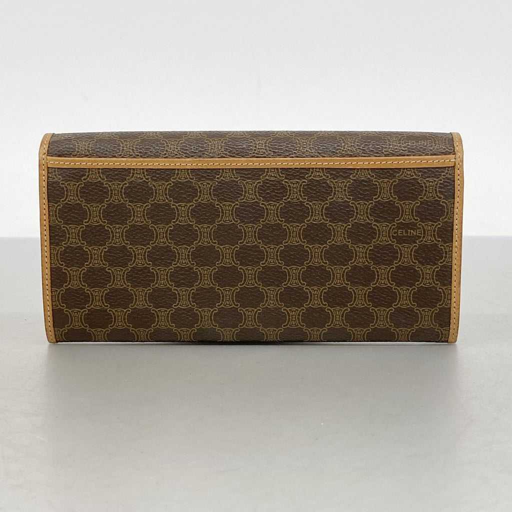 Celine Wallet Macadam Brown Gold — view 8
