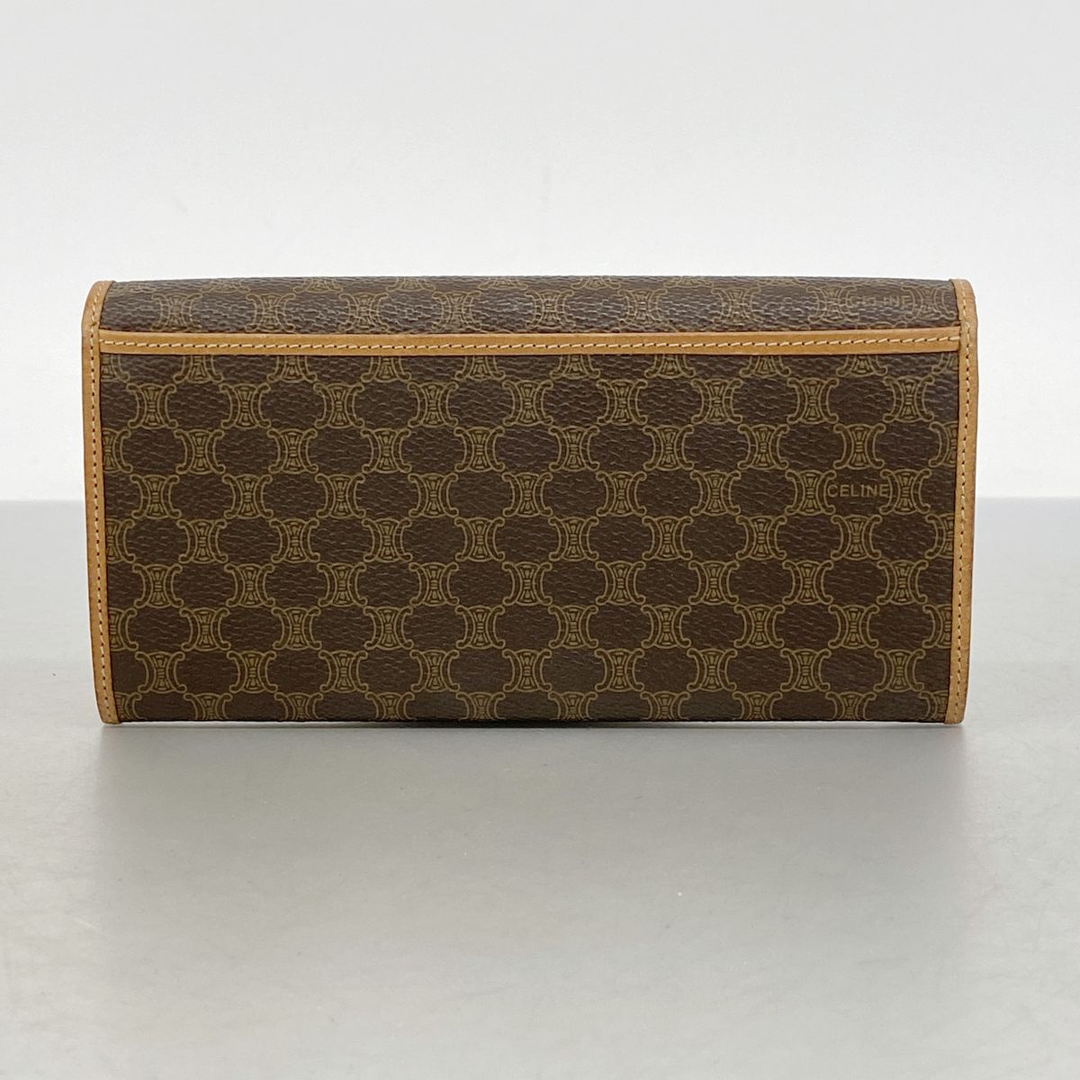 Celine Wallet Macadam Brown Gold — view 8
