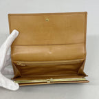 Celine Wallet Macadam Brown Gold — view 3