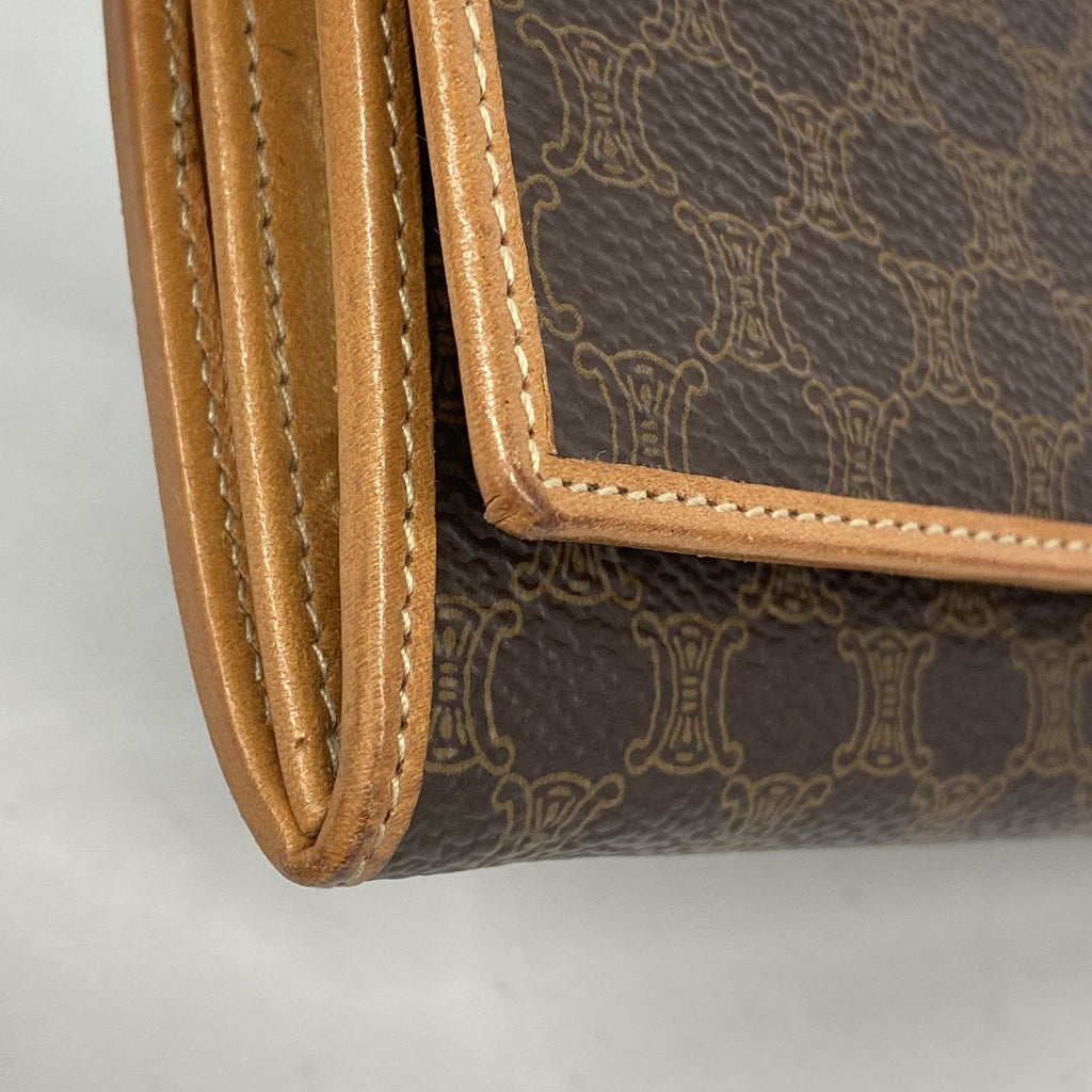 Celine Wallet Macadam Brown Gold — view 5