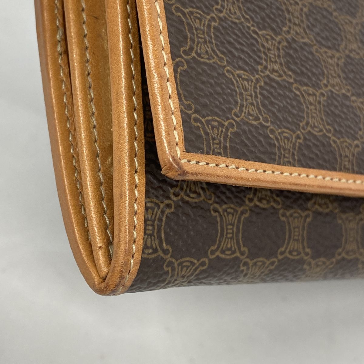 Celine Wallet Macadam Brown Gold — view 5