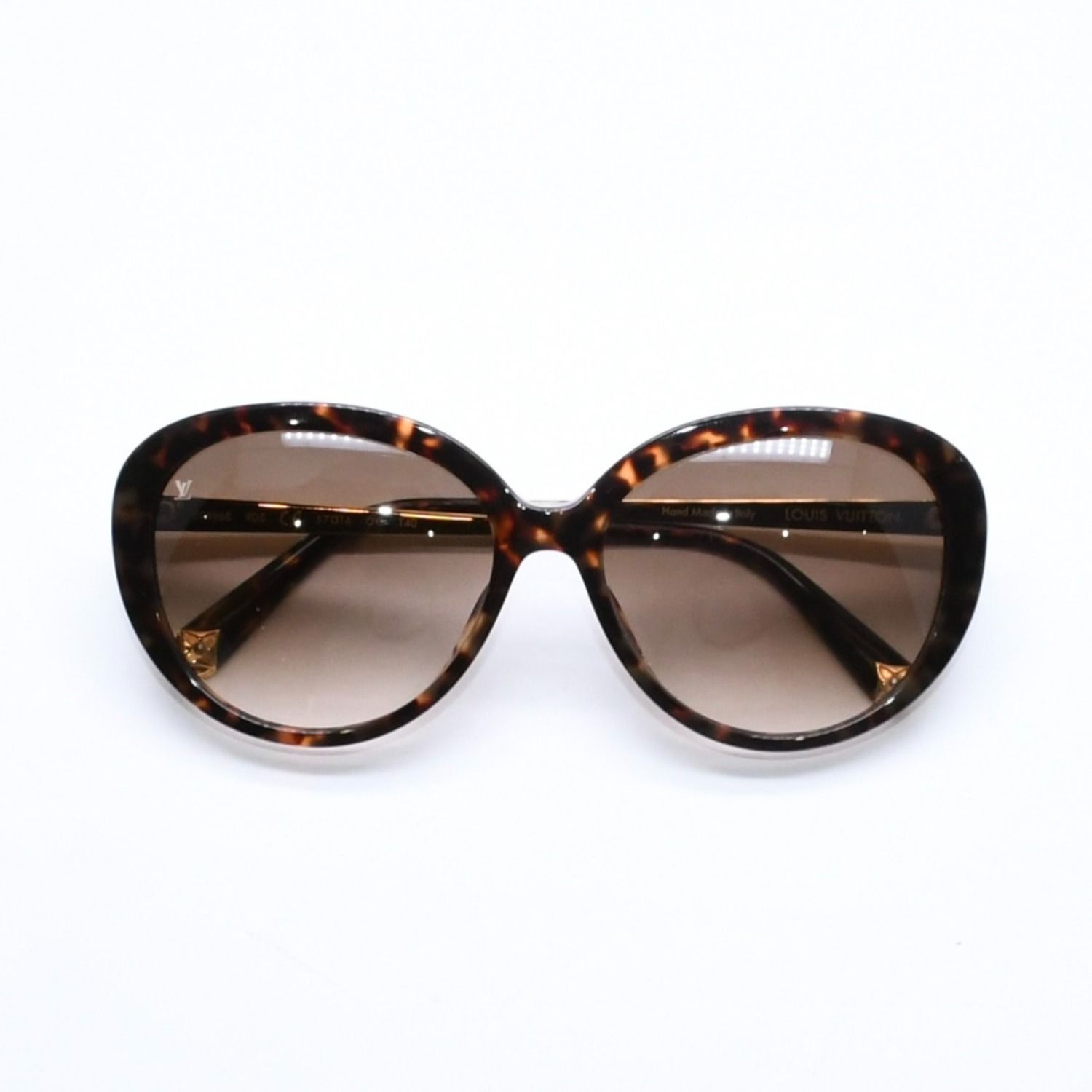 Louis Vuitton LV Blue Bell Sunglasses Eyewear Tortoiseshell Color Gold — view 2