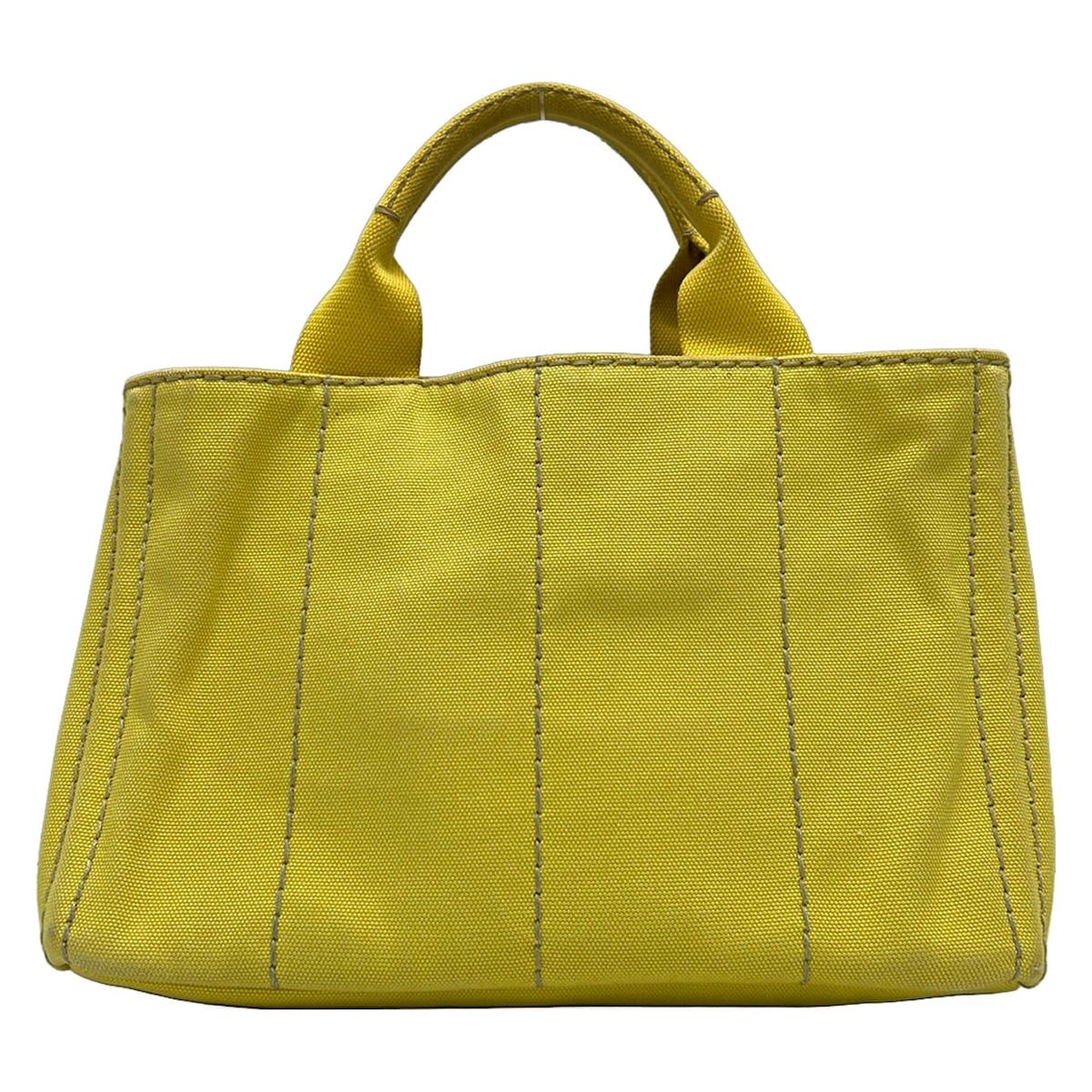Prada Tote Bag Canapa Yellow — view 3