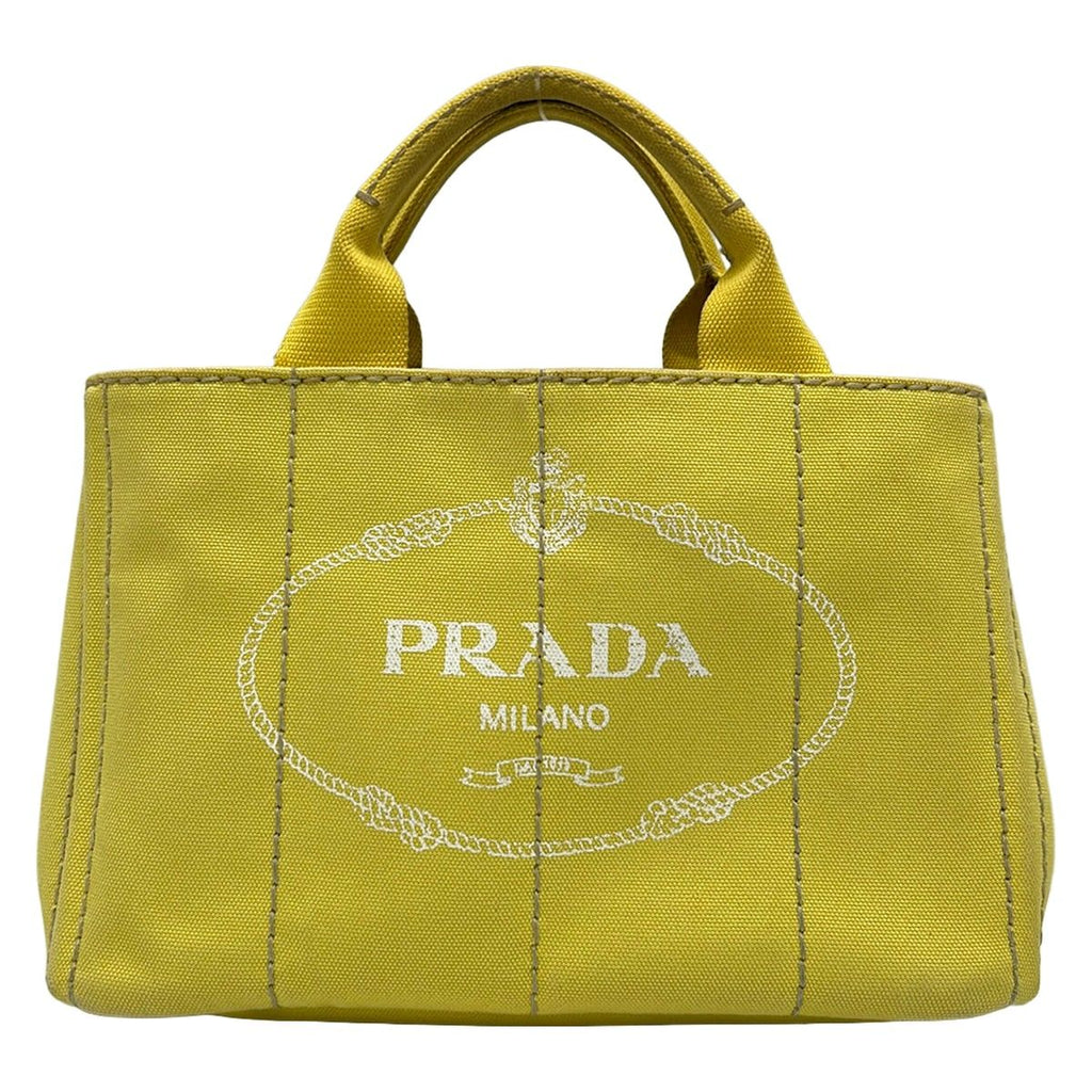 Prada Tote Bag Canapa Yellow