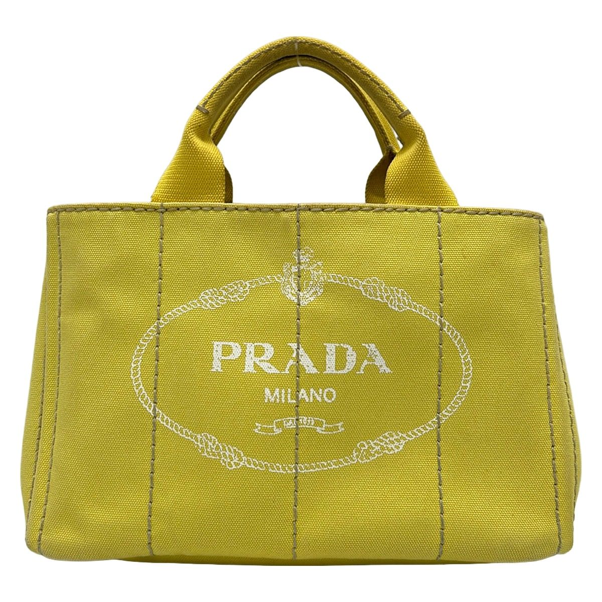 Prada Tote Bag Canapa Yellow