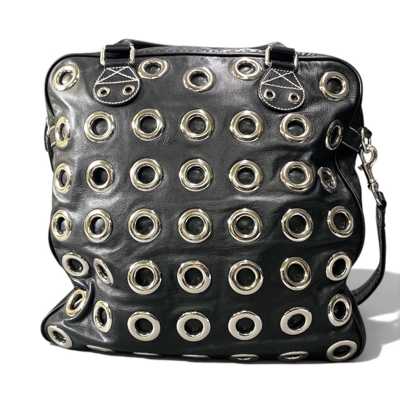 Gucci Archive Grommet 2-Way Shoulder Bag Black — view 3
