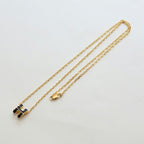 Hermes Necklace Mini Pop H Rocabar Black Gold H Logo Pendant — view 2