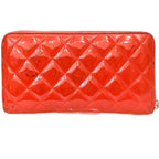 Chanel Brilliant Quilted Zip Around Wallet Patent Leather — view 2