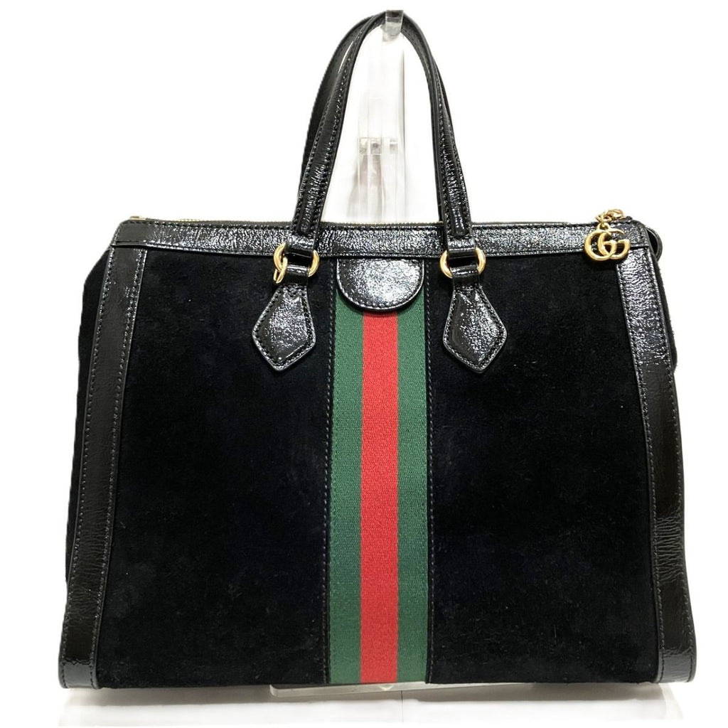 Gucci Ophidia Sherry Line Handbag Suede Leather — view 2