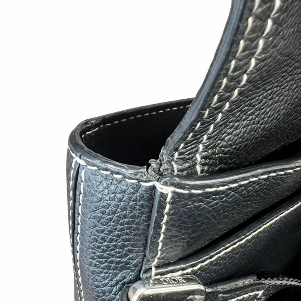 Dior Shawn Stussy Collaboration Saddle Bee Pouch Shoulder Bag Leather — view 8