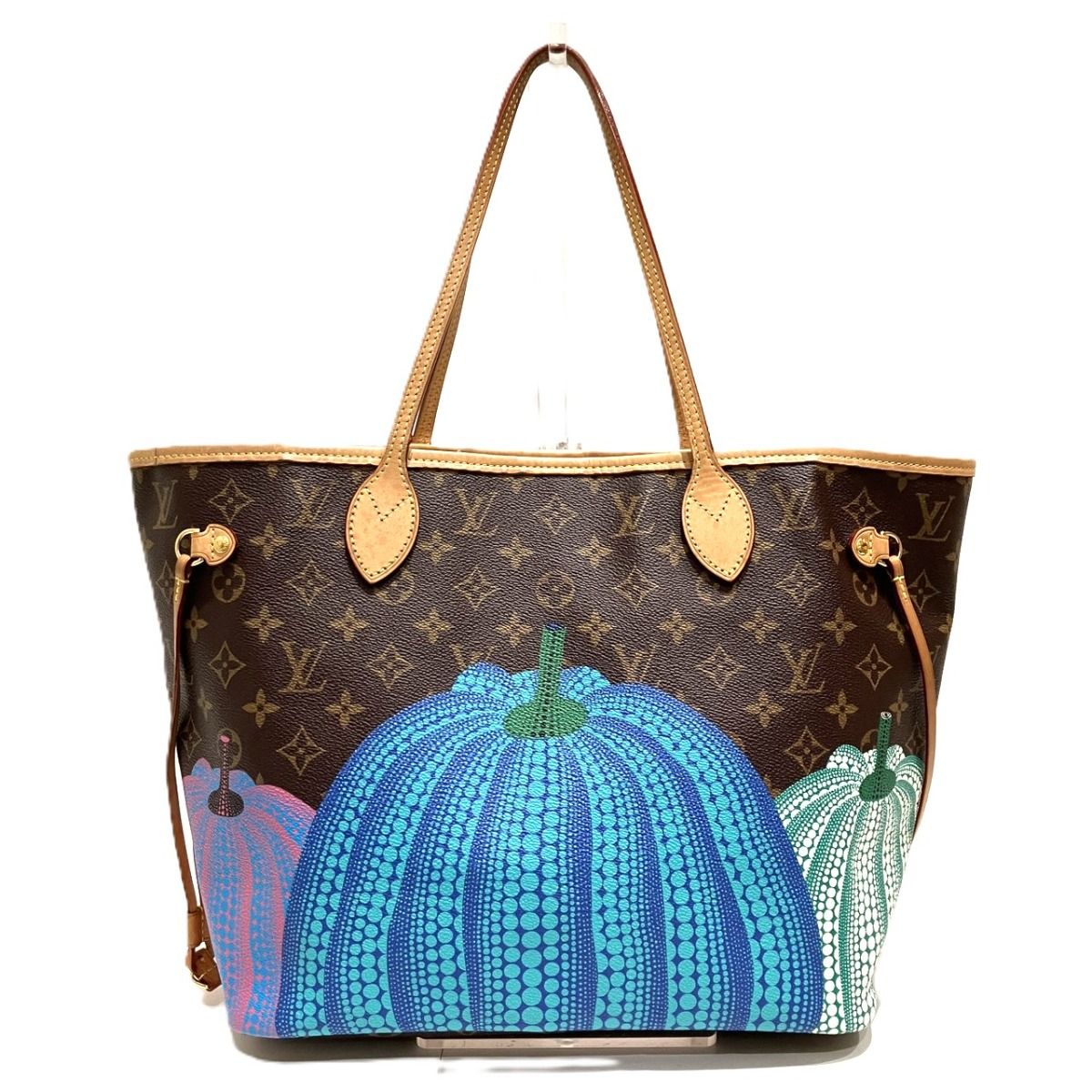 Louis Vuitton Neverfull MM Yayoi Kusama Collaboration Monogram Tote Bag Canvas — view 2
