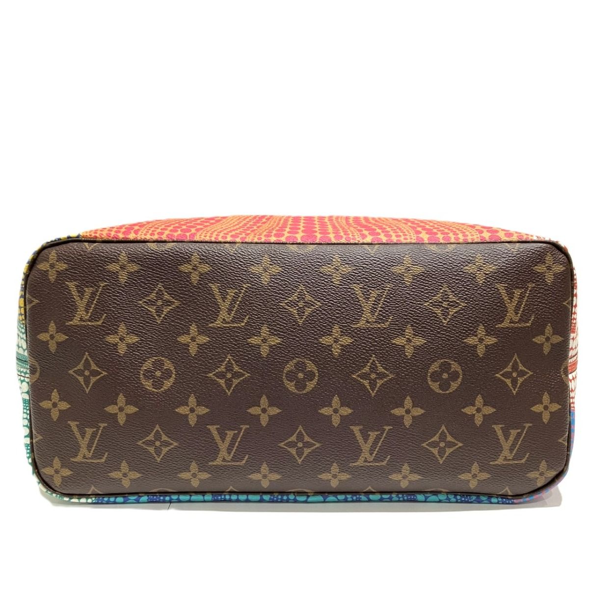 Louis Vuitton Neverfull MM Yayoi Kusama Collaboration Monogram Tote Bag Canvas — view 3