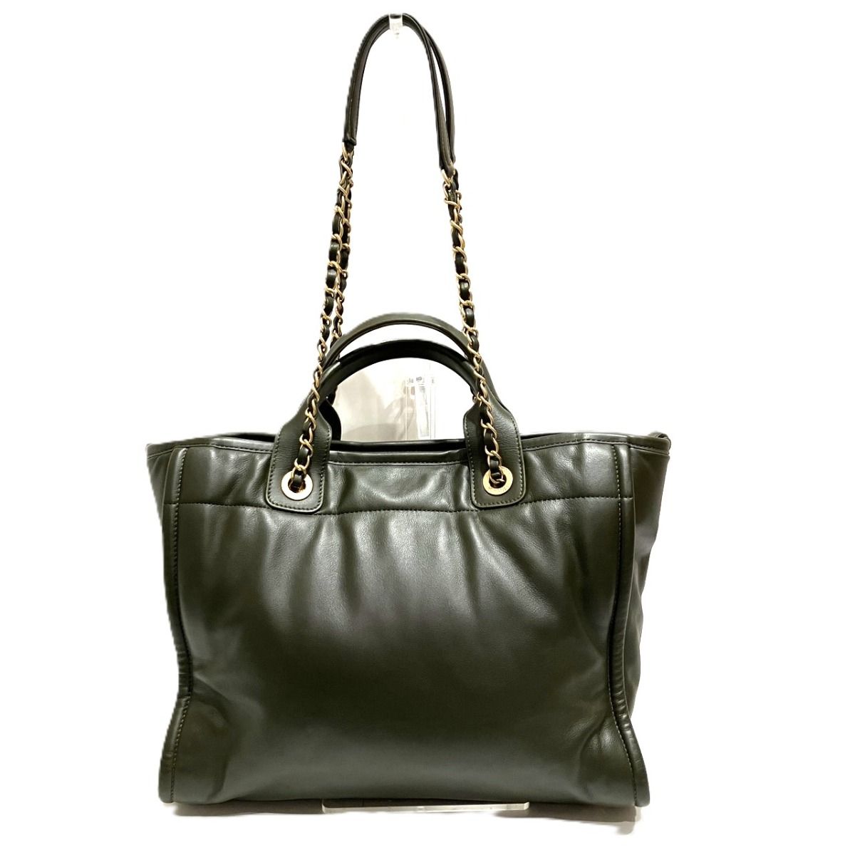 Chanel Deauville 2-Way Shoulder Bag Leather — view 2