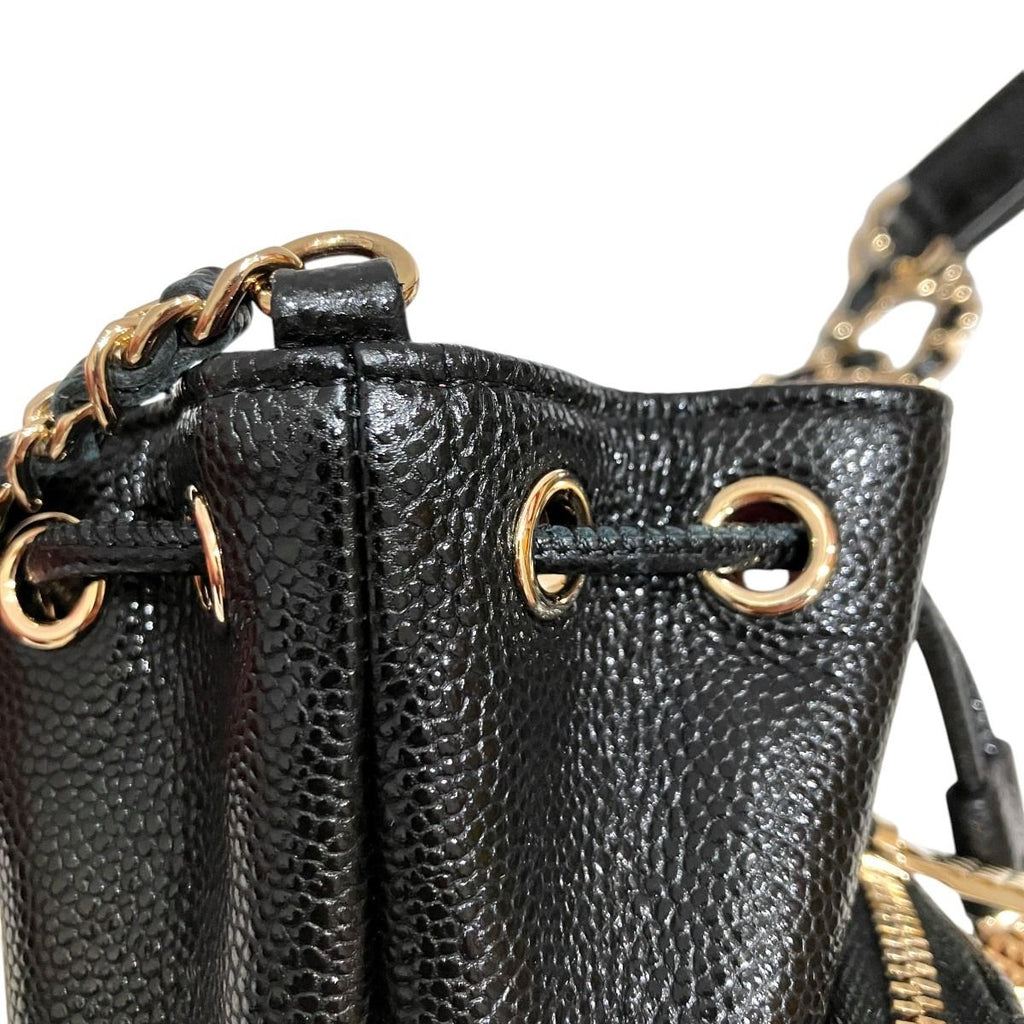 Chanel Quilted Shoulder Bag Caviar Leather — view 7