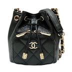 Chanel Quilted Shoulder Bag Caviar Leather
