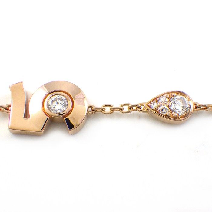 Chanel Bracelet Extra de No 5 Drop Motif 5 Point Diamond Total 18k Pink Gold — view 2