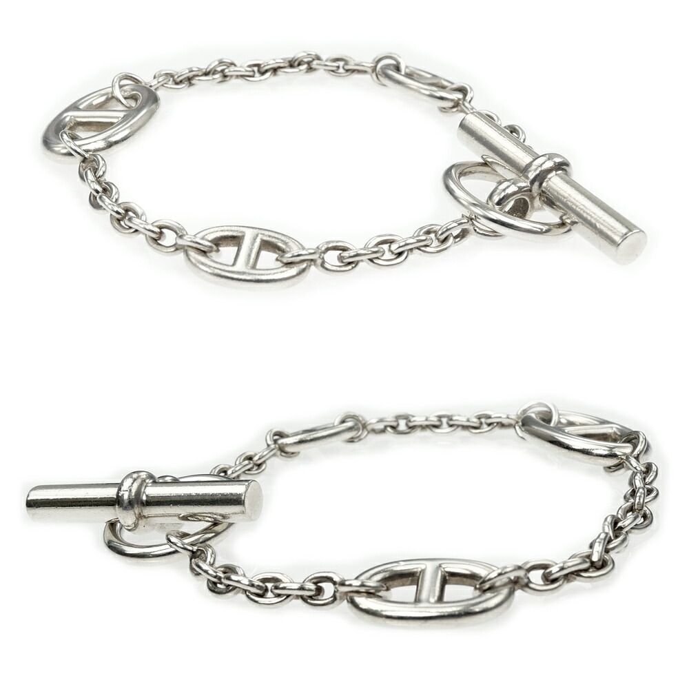 Hermes Bracelet Farandole LG Chaine D'ancre Silver — view 3