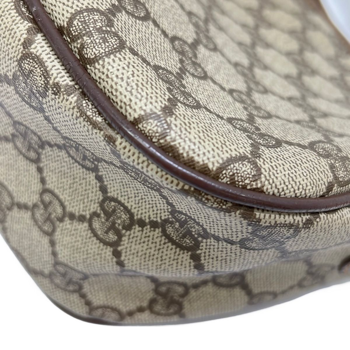Gucci Shoulder Bag Collection GG Plus Supreme Sherry Beige Dark Brown Multi — view 6