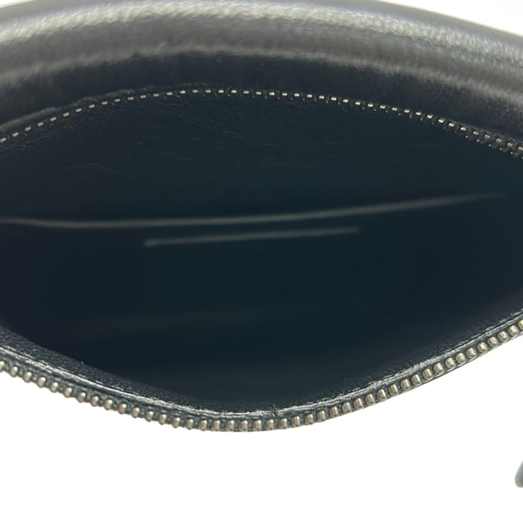 Saint Laurent Paris Shoulder Bag Flat Cross Black Leather — view 7