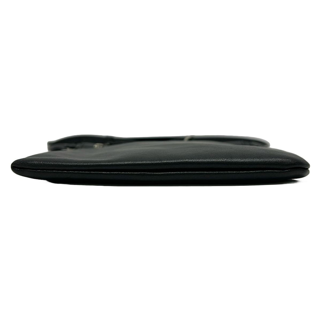 Saint Laurent Paris Shoulder Bag Flat Cross Black Leather — view 5