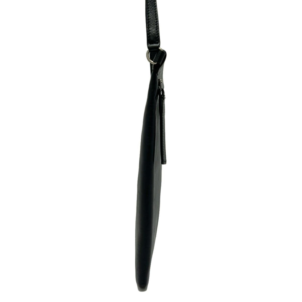 Saint Laurent Paris Shoulder Bag Flat Cross Black Leather — view 4