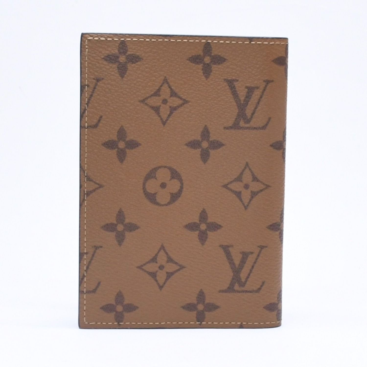 Louis Vuitton Monogram Reverse Couverture Passport Brown