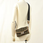 Fendi Soft Trunk 2-Way Baguette Handbag Jacquard — view 8