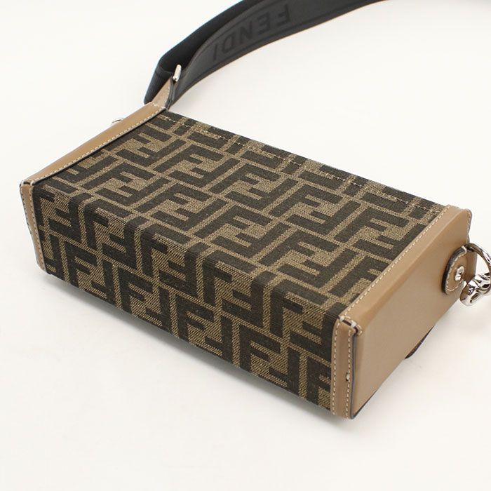 Fendi Soft Trunk 2-Way Baguette Handbag Jacquard — view 2