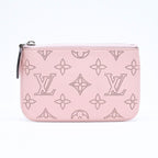 Louis Vuitton Pochette Cles Coin Purse Monogram Mahina Salmon Pink — view 2