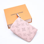 Louis Vuitton Pochette Cles Coin Purse Monogram Mahina Salmon Pink