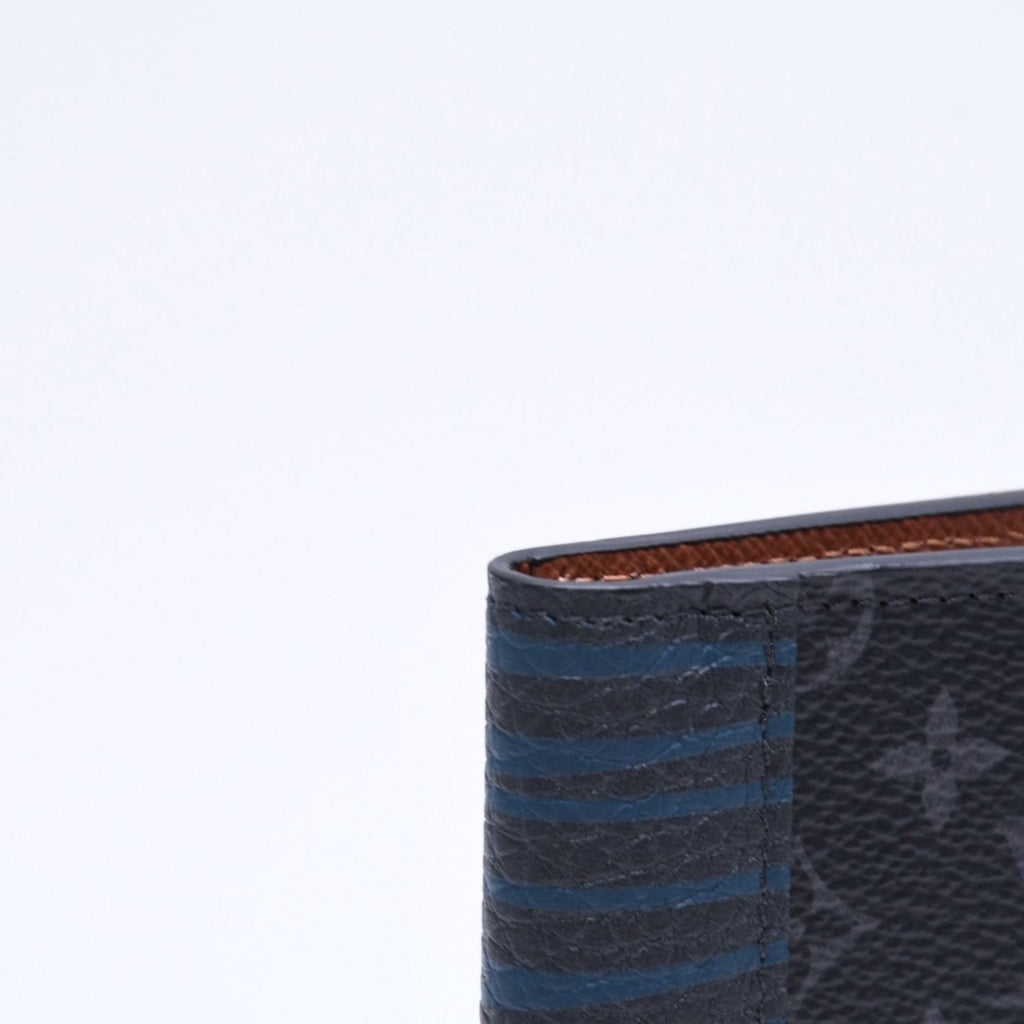 Louis Vuitton Card Case Monogram Eclipse Touchwork Pocket Organizer Black Gray — view 6
